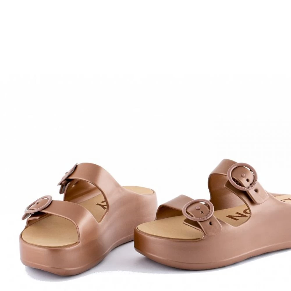 Lemon Jelly Women's Gaia Platform Slides In Brown 5 Lemon Jelly Women's Gaia Platform Slides In Brown - Image 3