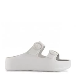 Lemon Jelly Women's Gaia Platform Slides In White