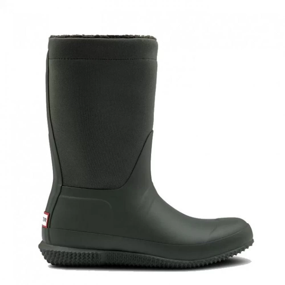 Hunter Women's Original Insulated Roll Top Sherpa Boots In Dark Olive 3 Hunter Women's Original Insulated Roll Top Sherpa Boots In Dark Olive