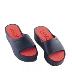Lemon Jelly Women's Sunny In Navy/Red -Chic Shoe Specialty Store l e le sun09 106 2 1100x