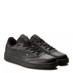 Reebok Women's Club C 85 In Black/Black -Chic Shoe Specialty Store r b rb ar0454 1052 2 752eb491 0b67 447b b366 09dc40346af9 1100x
