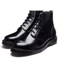 Solovair 6 Eye Astronaut Boot In Black Hi-Shine -Chic Shoe Specialty Store s6969bkg 102 3 1100x